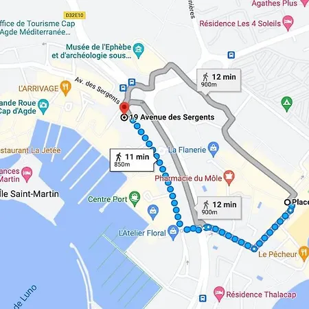 Port Dauphin Ii, T3, 6 Pers, Piscine, Parking, Wifi, Centre Port Apartamento Agde